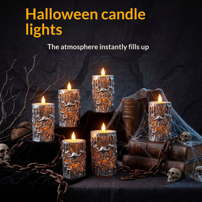Pirate Tear Noodle Party Electronic Candle Lamp Halloween Ornament