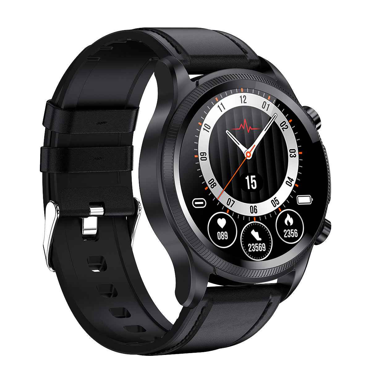 Oxygen ECG Temperature Blood Pressure Heart Rate Monitoring Laser Smart Watch
