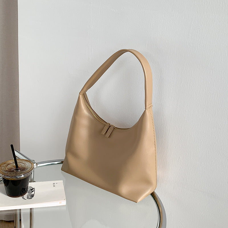 Simple Soft-leather Shoulder Bag For Women Versatile And Niche by Mirlaine Univers
