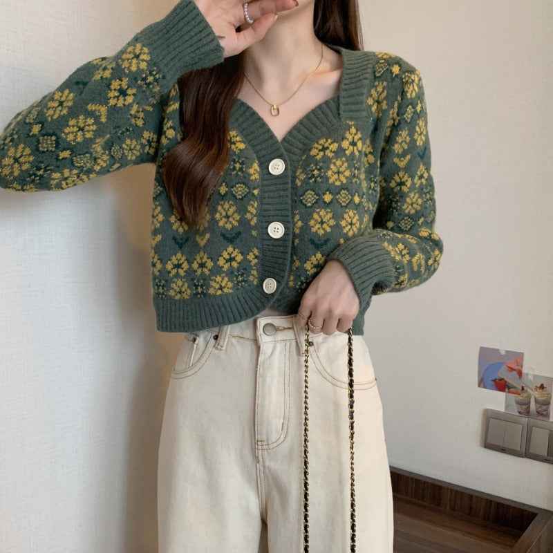 Sweater Jacket Women's Design Sense Niche Outside Wear Sweaters