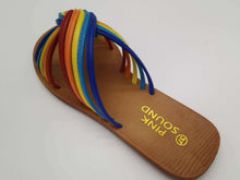 Rainbow sandals for women slippery by Mirlaine Univers