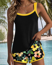 Sexy Solid Color Beach Vacation Hot Spring Bathing Suit
