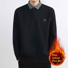 Simple Fake Two Pieces Sweaters Men