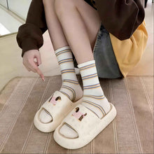 Printed Sausage Dog Slide Sandals For Women
