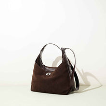 Cowhide Suede Bucket Bag Simple Versatile Chain Crossbody Bag