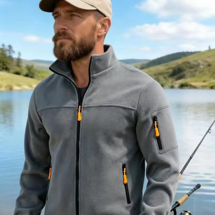 Mens Outdoor Casual Fleece Jacket Warm-Keeping Jacket