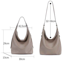 Womens Versatile Large-Capacity Genuine Leather Shoulder Bag