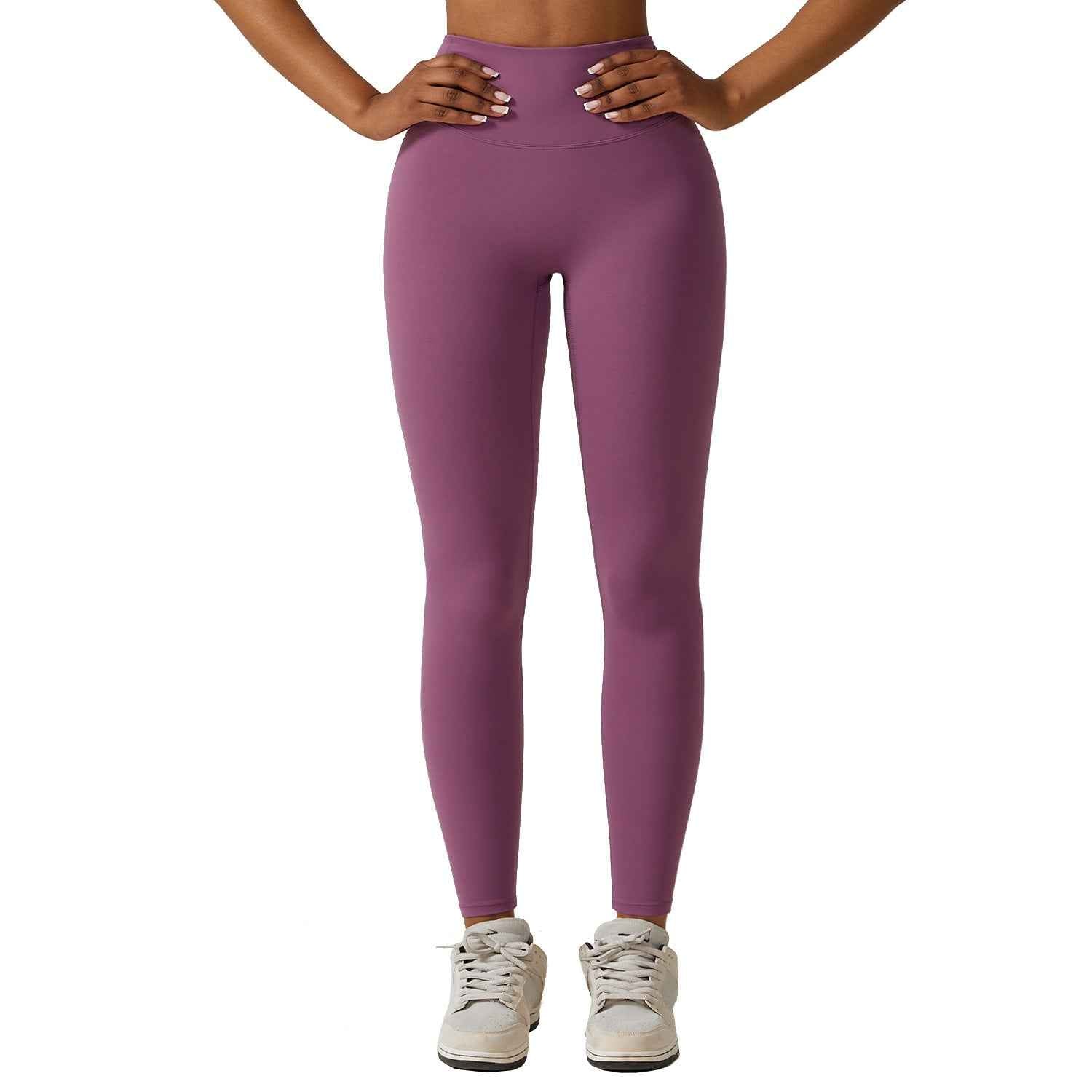 Breathable Outer Wear Skinny Running Nude Feel Quick-drying Fitness Pants