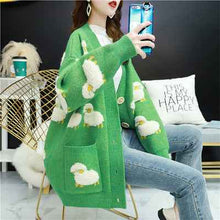 Women's Sweaters Are Loose And Thick, Knitwear And Cardigan