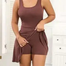 Summer Solid Color Vest Dress by Mirlaine Univers