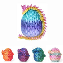 Print Dragon Ornaments Colorful Movable Crystal Creative Christmas Easter Eggs