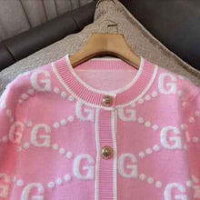Womens Round-neck Long-sleeve Cardigan Topcoat