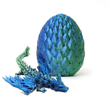 Print Dragon Ornaments Colorful Movable Crystal Creative Christmas Easter Eggs