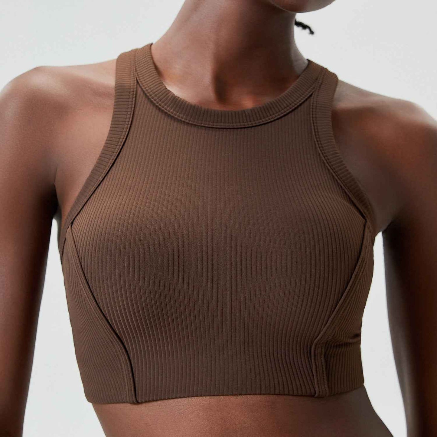 Sports Underwear Long Yoga Vest Breast Holding Fitness Running Bra