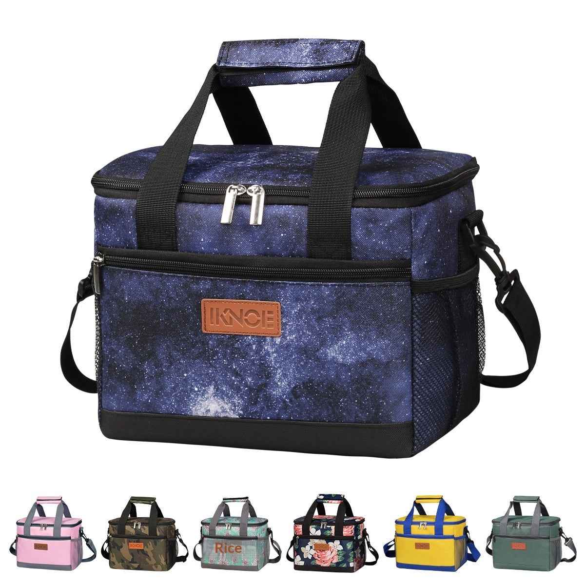 Portable Outdoor Insulated Tote Bag Foldable Made From Thickened Oxford Fabric With Leak Proof Insulation