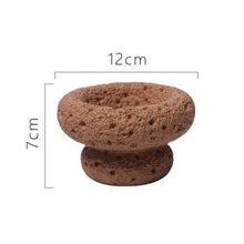 Ins Style No Hole Moon Pattern Cement Mini Flowerpot
