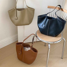 High Capacity Solid Color Versatile Womens Tote And Shoulder Bag