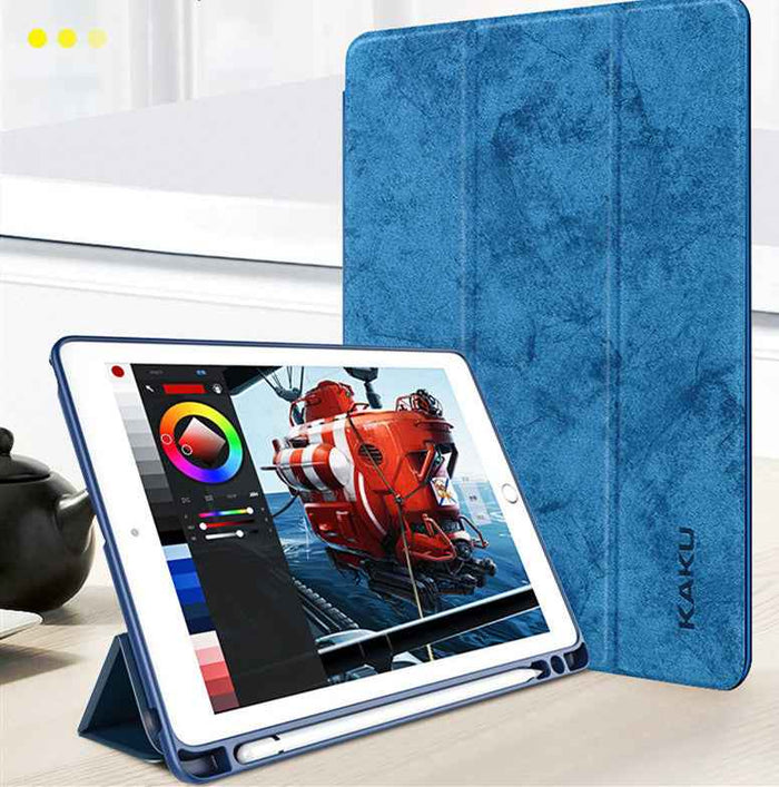 Étui pour tablette en cuir avec porte-stylet