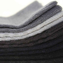 5 Pairs Bamboo Fiber Socks Men's Mid-calf Breathable Socks Business Men's Socks Solid Color