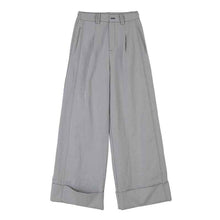 Womens Spring Long Straight Jeans With Rolled Hems