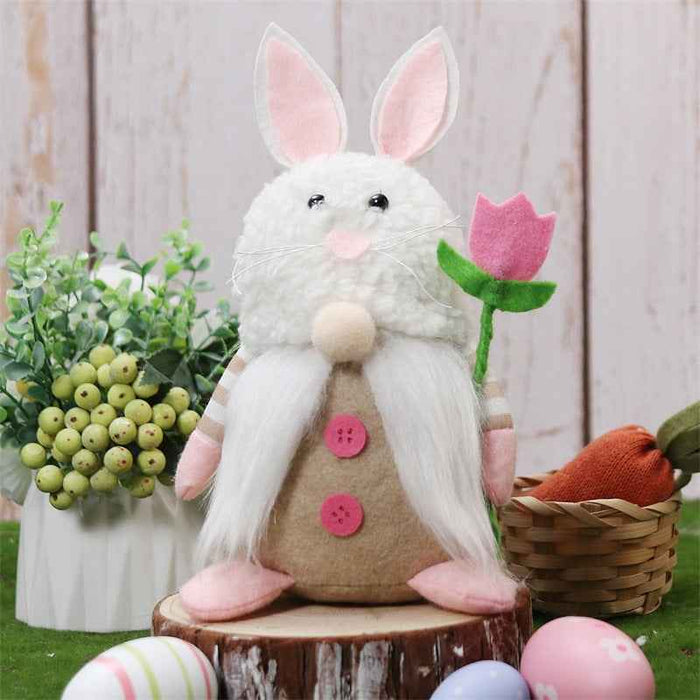 Une poupée lapin de Pâques offre une décoration de Noël en cadeau