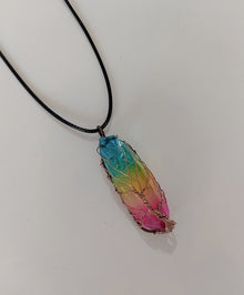 Hot Selling Stone Crystal Pillar Tree Of Life Pendant Ins Fashion Necklace by Mirlaine Univers