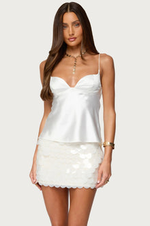 Womens Cami Top With Padded Cups And Thin Straps by Mirlaine Univers Womens Cami Top With Padded Cups And Thin Straps Mirlaine Univers womens-cami-top-with-padded-cups-and-thin-straps 0 Womens Cami Top With Padded Cups And Thin Straps Mirlaine Univers Womens Cami Top With Padded Cups And Thin Straps