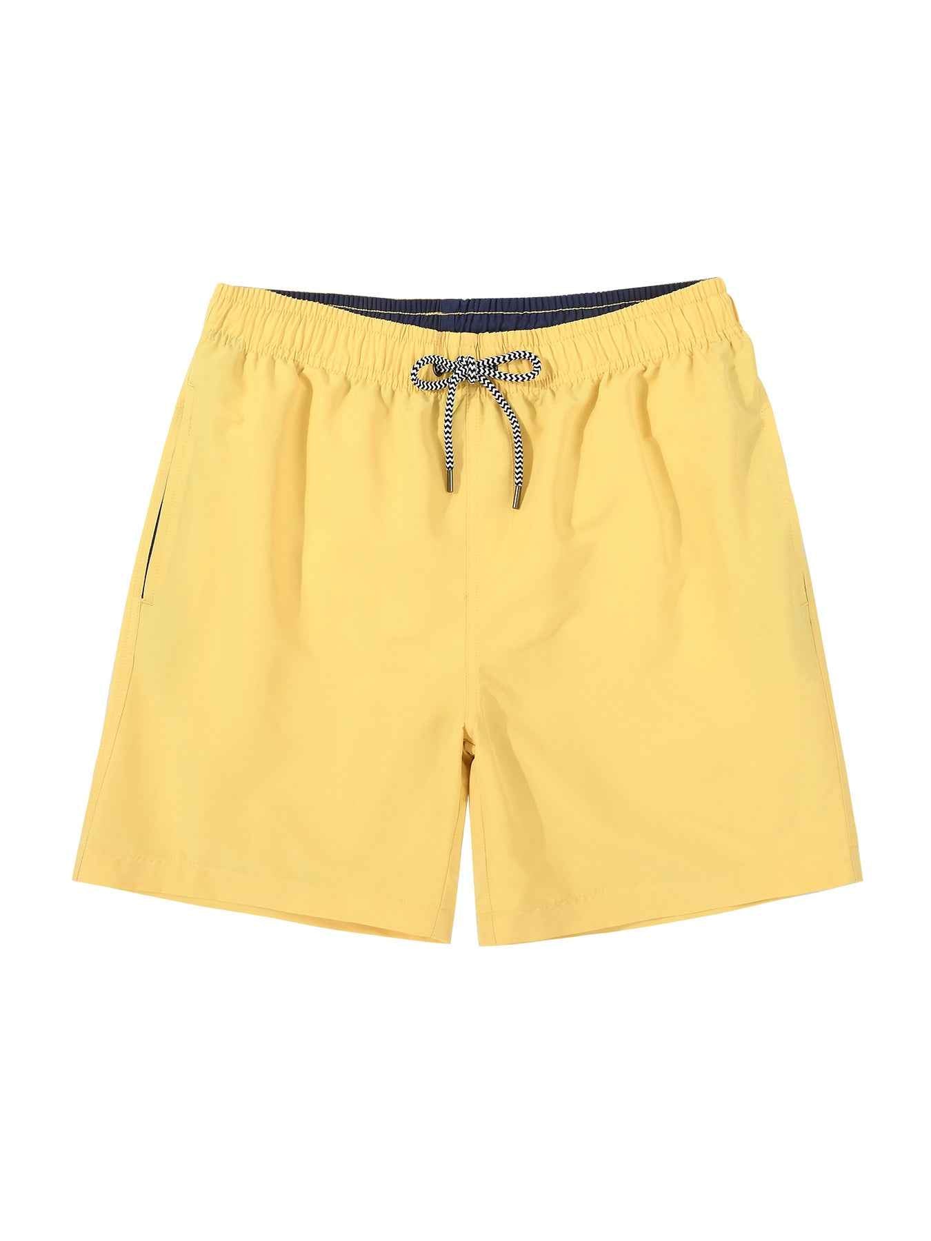 Solid Color Lined Men Swim Trunkscomfortable No Awkward Bulges Relaxed Fit And Quick Drying
