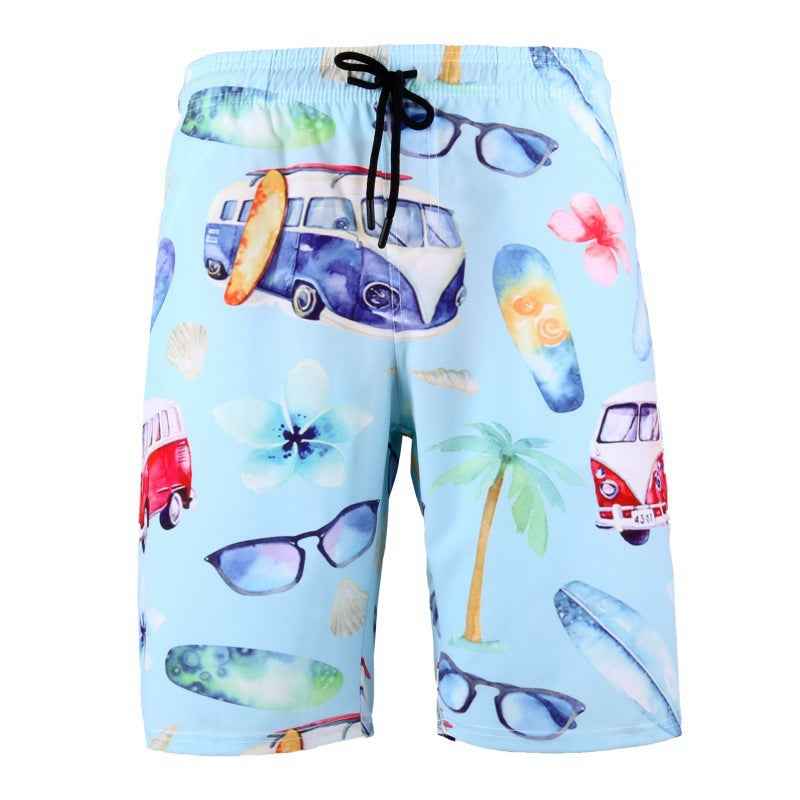 Men's Beach Printed Seaside Sports Shorts