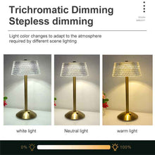 12 Acrylic Metal Desk Lamp LED Outdoor Crystal USB