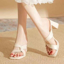 Summer Fashion Open Toe Chunky Heel High Heel Sandals For Women