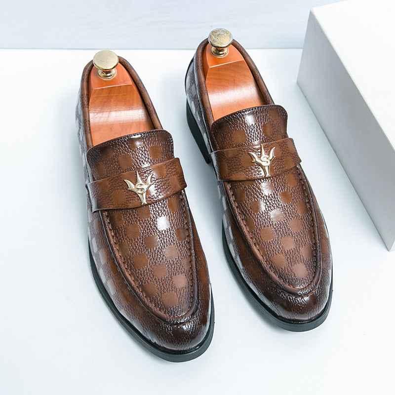 Mens Business Dress Leather Shoes For Summer And Autumn