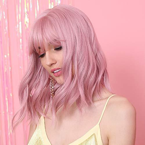 Pink Qi Liu Haizhong Long Curly Hair by Mirlaine Univers