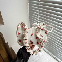 Casual Trendy Small Square Bag Corduroy Versatile Commuter Shoulder Bag