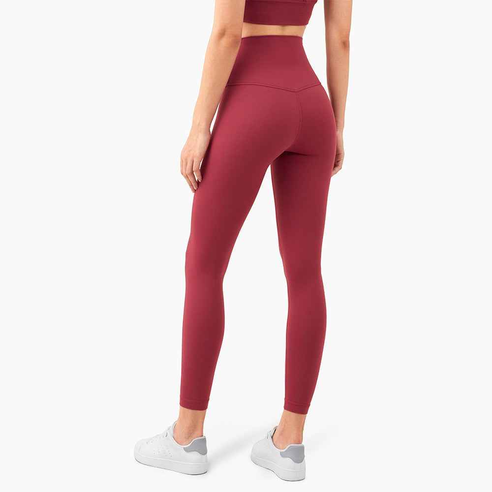 Yoga Pants Skin-friendly Nude High-waisted Peach Hip-lifting Tights Fitness Pants Women