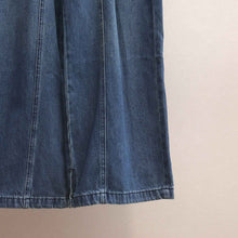 High-waisted A-line Wide-leg Long Jeans