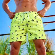 Mens Printed Beach Hawaiian Casual Shorts