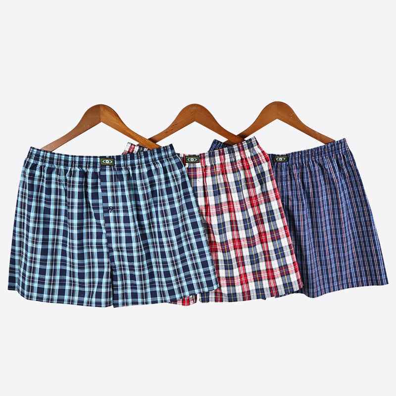 Mens Loose Breathable Cotton Shorts For Home Wear