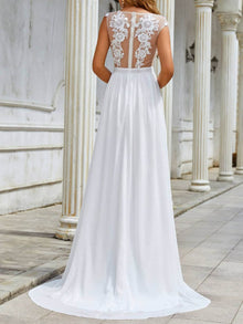 Chiffon Lace Trailing Wedding Large Swing Dress by Mirlaine Univers