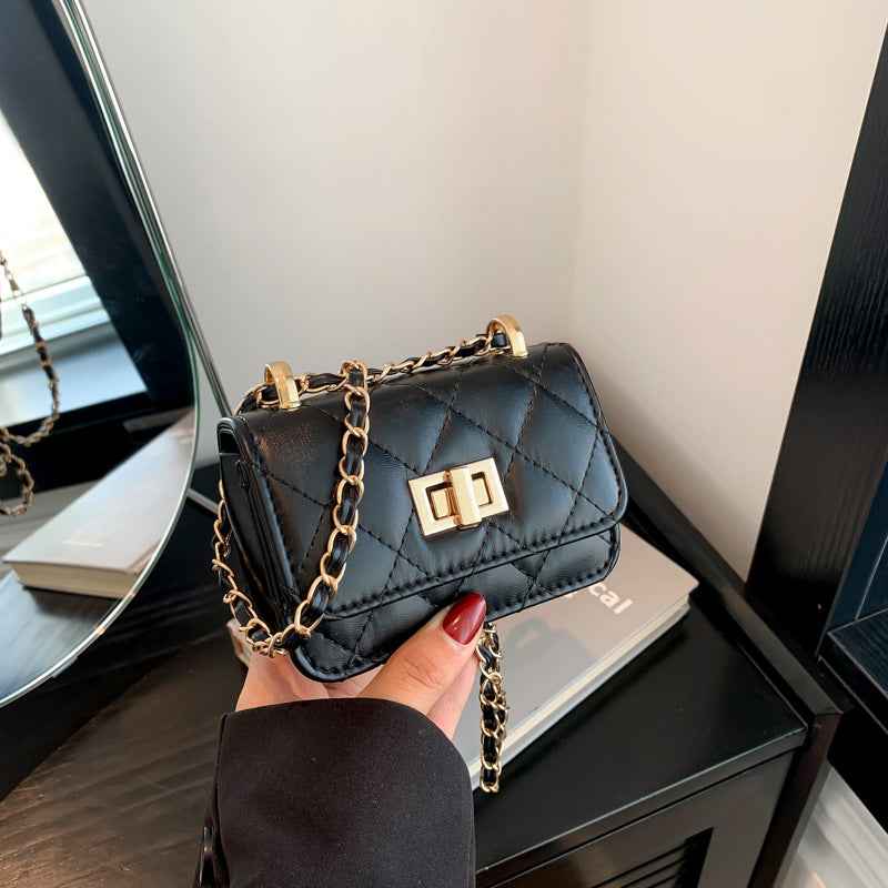 Fashionable Lock-Clasp Chain All-Match Crossbody Bag For Women