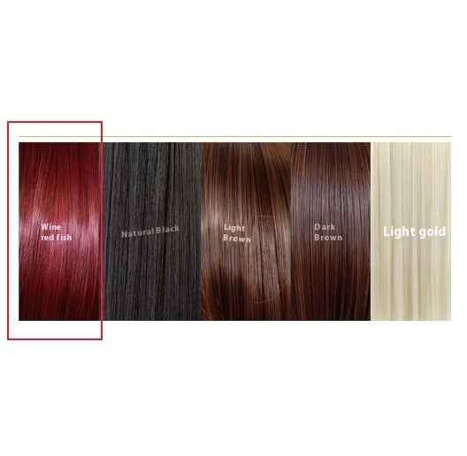Mid-length Straight Hair Hand-woven Front Lace Synthetic Wigs