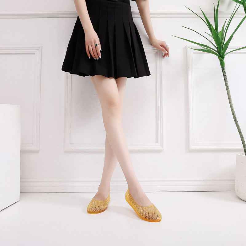 Breathable Flat Sandals For Women Spring And Summer Outer Wear Toe Box Shoes