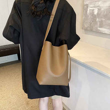 New Autumn Fashion Two-piece Soft Bucket Bag Set