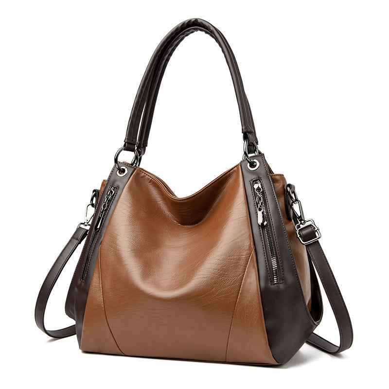 A Simple Versatile Soft-leather Tote Bag