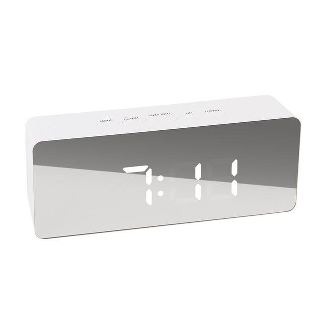 Digital LED multi-function mirror clock by Jewelry & Watches