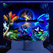 UV Lamp Printed Fluorescent Tapestry For European And American Parties