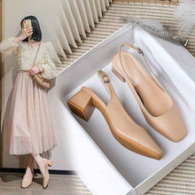 French-style Closed-toe Sandals For Women  Mid- To Chunky Heel  Summer Style