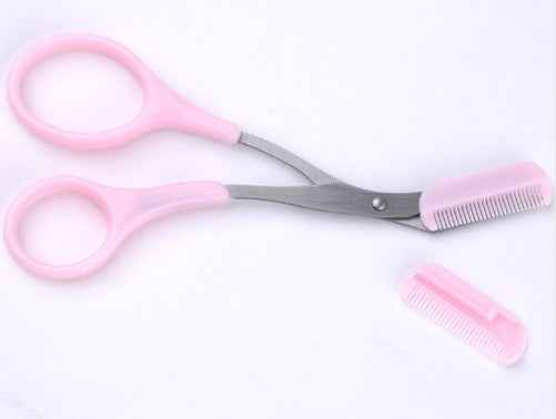 Beauty tools eyebrow scissors with eyebrow comb