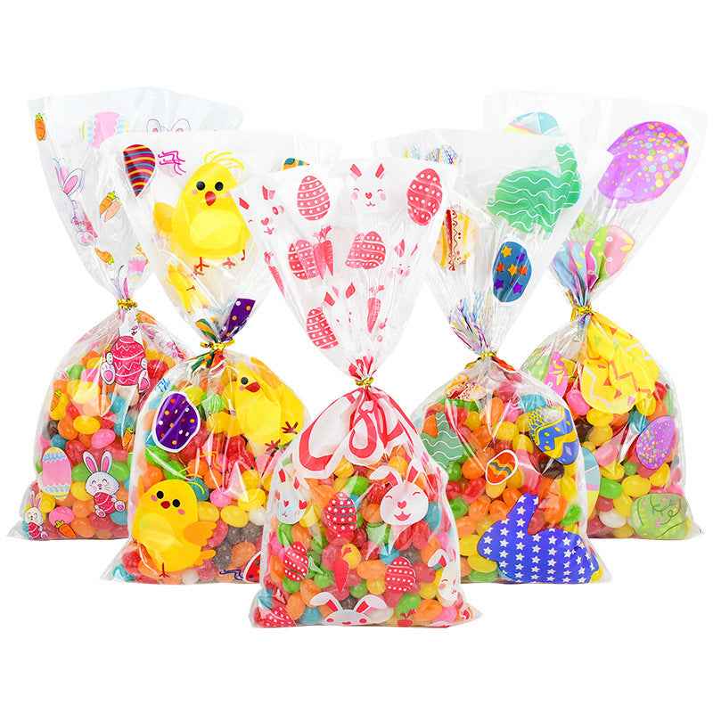 50 Easter Candy Plastic Gift  Shopping Bag