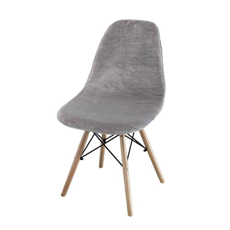 Velvet Solid Color Shell Eames Chair Cover